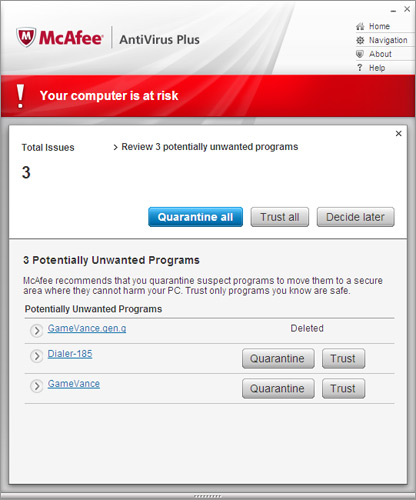 McAfee Security Scan Plus